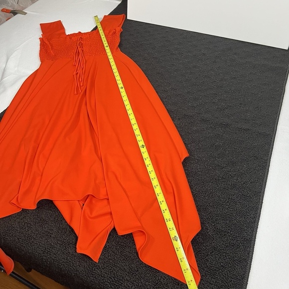 PBJ by Jerell Vintage 70s Tie Front Party Prom Dress Sleeveless Sundress sz 7 - Picture 8 of 10